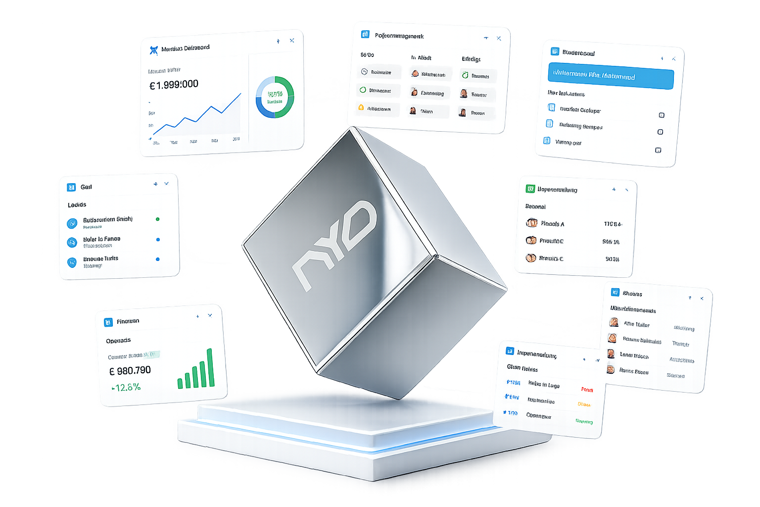 NYO Plattform — Data Platform und Business Front in einer Architektur